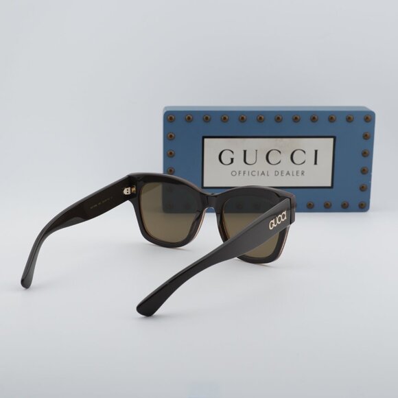 Gucci GG1789S 004 Square Sunglasses - Peach / Brown main image 8